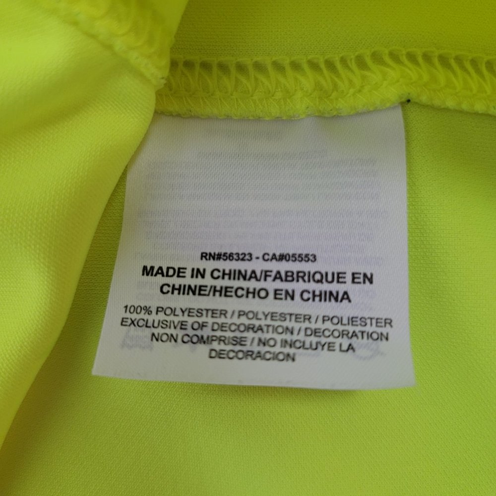 Nike Golf Tour Performance Dri-Fit Polo Shirt Collared Neon Yellow Men's Medium - Picture 7 of 10